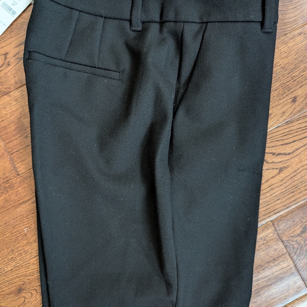 NWT White House Black Market The Trouser Black Lux Dress Pants Slacks Size 2P - Picture 3 of 7